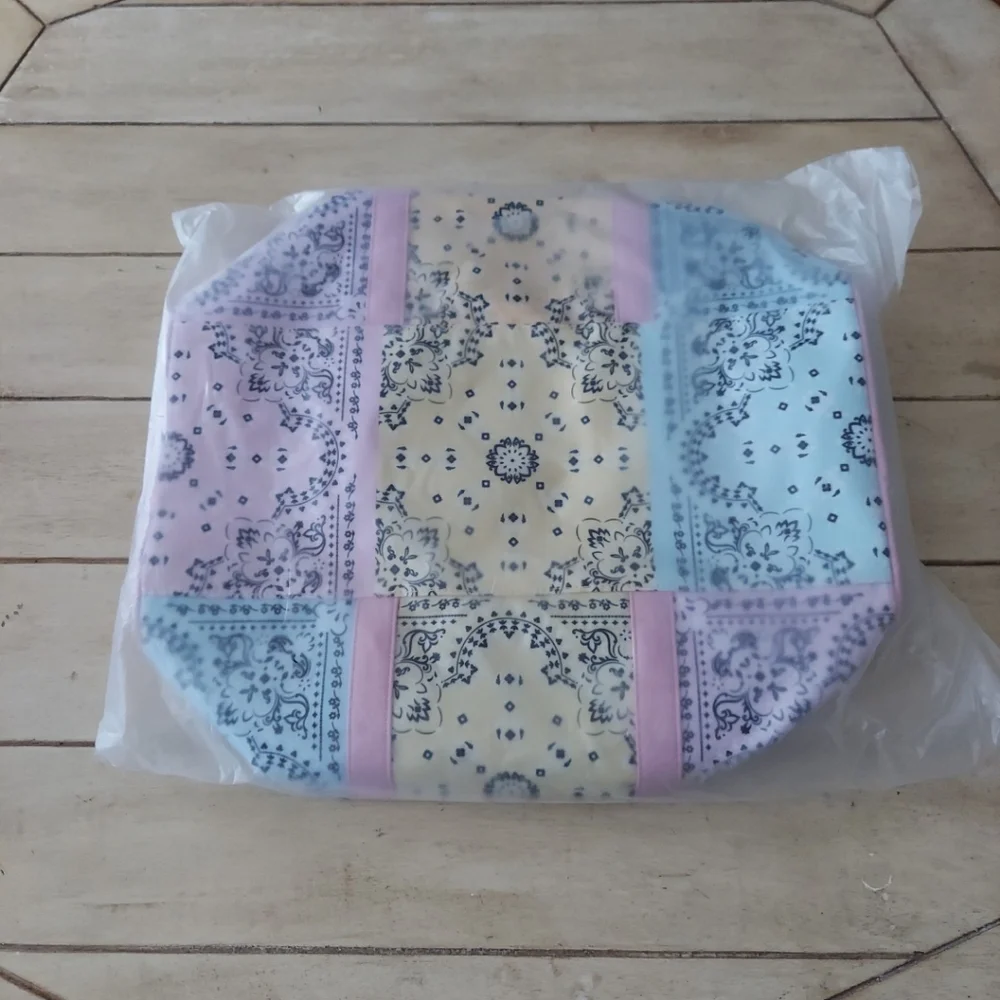 Iscream Bandana Patchwork Duffle Bag Overnight Tote Bag BNWT SO RETIRED!